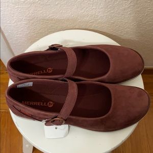 Suede Merrell shoes-Worn once!
